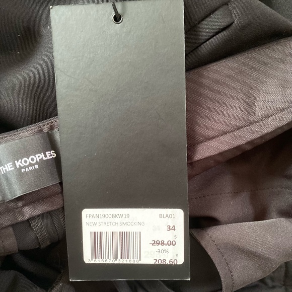 THE KOOPLES Paris Womens New Stretch Smoking Wool Trousers Size EU 34 / US 4 - Picture 10 of 11